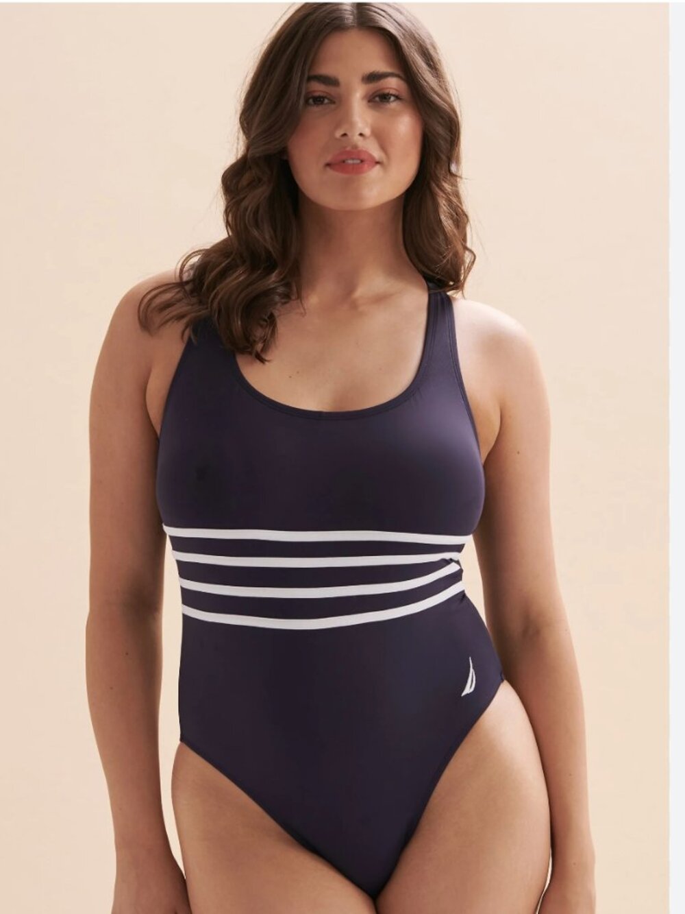 Nautica Cross-back One-Piece Swimsuit